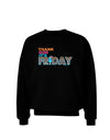 Thank God It's Friday Mixed Drink Adult Dark Sweatshirt-Sweatshirts-TooLoud-Black-Small-Davson Sales