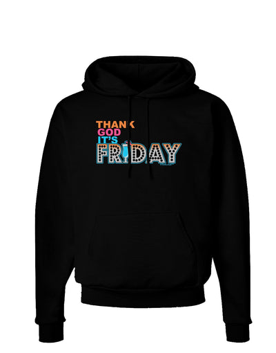 Thank God It's Friday Mixed Drink Dark Hoodie Sweatshirt-Hoodie-TooLoud-Black-Small-Davson Sales