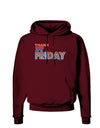 Thank God It's Friday Mixed Drink Dark Hoodie Sweatshirt-Hoodie-TooLoud-Maroon-Small-Davson Sales