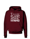 Thank My Lucky Stars and Stripes Dark Hoodie Sweatshirt by TooLoud-Hoodie-TooLoud-Maroon-Small-Davson Sales