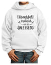 Thankful grateful oh so blessed Youth Hoodie Pullover Sweatshirt-Youth Hoodie-TooLoud-White-XS-Davson Sales