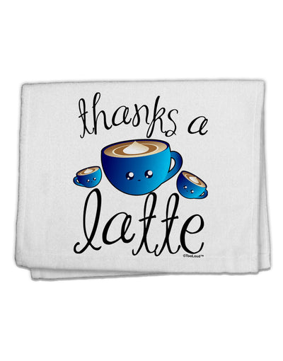 Thanks a Latte - Cute Mug 11&#x22;x18&#x22; Dish Fingertip Towel-Fingertip Towel-TooLoud-White-Davson Sales