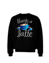 Thanks a Latte - Cute Mug Adult Dark Sweatshirt-Sweatshirts-TooLoud-Black-Small-Davson Sales