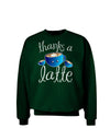 Thanks a Latte - Cute Mug Adult Dark Sweatshirt-Sweatshirts-TooLoud-Deep-Forest-Green-Small-Davson Sales