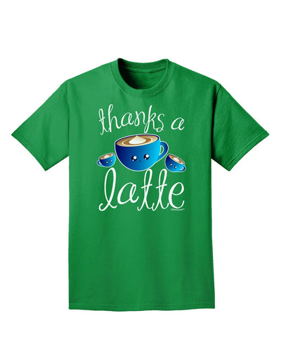 Thanks a Latte - Cute Mug Adult Dark T-Shirt-Mens T-Shirt-TooLoud-Kelly-Green-Small-Davson Sales