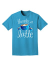 Thanks a Latte - Cute Mug Adult Dark T-Shirt-Mens T-Shirt-TooLoud-Turquoise-Small-Davson Sales