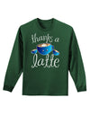 Thanks a Latte - Cute Mug Adult Long Sleeve Dark T-Shirt-TooLoud-Dark-Green-Small-Davson Sales