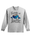 Thanks a Latte - Cute Mug Adult Long Sleeve Shirt-Long Sleeve Shirt-TooLoud-AshGray-Small-Davson Sales