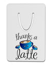 Thanks a Latte - Cute Mug Aluminum Paper Clip Bookmark-Bookmark-TooLoud-White-Davson Sales