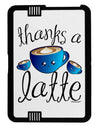 Thanks a Latte - Cute Mug Black Jazz Kindle Fire HD Cover by TooLoud-TooLoud-Black-White-Davson Sales
