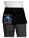 Thanks a Latte - Cute Mug Dark Adult Mini Waist Apron, Server Apron-Mini Waist Apron-TooLoud-Black-One-Size-Davson Sales