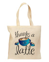Thanks a Latte - Cute Mug Grocery Tote Bag-Grocery Tote-TooLoud-Natural-Medium-Davson Sales