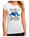 Thanks a Latte - Cute Mug Juniors Sublimate Tee-TooLoud-White-Small-Davson Sales