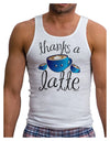 Thanks a Latte - Cute Mug Mens Ribbed Tank Top-Mens Ribbed Tank Top-TooLoud-White-Small-Davson Sales