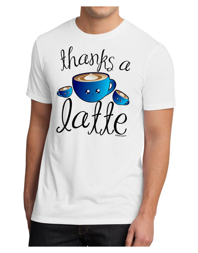 Thanks a Latte - Cute Mug Men's Sublimate Tee-TooLoud-White-Small-Davson Sales