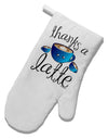 Thanks a Latte - Cute Mug White Printed Fabric Oven Mitt-Oven Mitt-TooLoud-White-Davson Sales