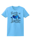 Thanks a Latte - Cute Mug Womens T-Shirt-Womens T-Shirt-TooLoud-Aquatic-Blue-X-Small-Davson Sales