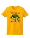 Thanks a Latte - Cute Mug Womens T-Shirt-Womens T-Shirt-TooLoud-Gold-X-Small-Davson Sales