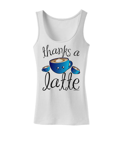 Thanks a Latte - Cute Mug Womens Tank Top-Womens Tank Tops-TooLoud-White-X-Small-Davson Sales