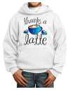 Thanks a Latte - Cute Mug Youth Hoodie Pullover Sweatshirt-Youth Hoodie-TooLoud-White-XS-Davson Sales