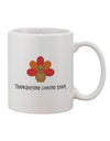 Thanksgiving Culinary Crew - Turkey Adorned 11 oz Coffee Mug by TooLoud-11 OZ Coffee Mug-TooLoud-White-Davson Sales