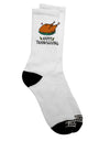 Thanksgiving-themed Adult Socks for a Joyful Celebration - TooLoud-Socks-TooLoud-Crew-Ladies-4-6-Davson Sales