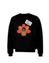 Thanksgiving Turkey in Disguise Adult Dark Sweatshirt by TooLoud-Sweatshirts-TooLoud-Black-Small-Davson Sales
