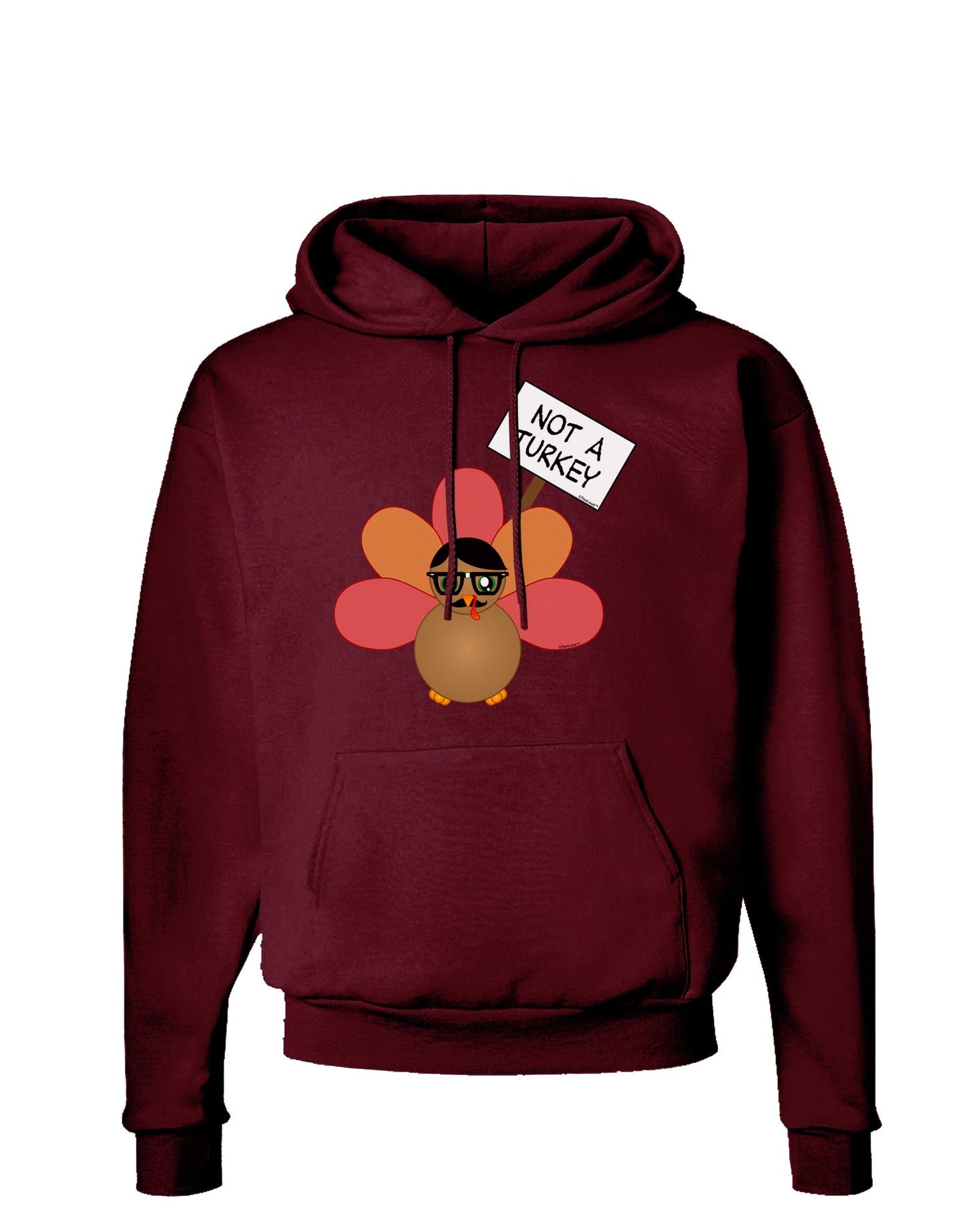 Thanksgiving Turkey in Disguise Dark Hoodie Sweatshirt by TooLoud-Hoodie-TooLoud-Maroon-Small-Davson Sales