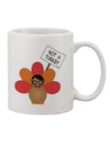 Thanksgiving Turkey in Disguise: Exquisite 11 oz Coffee Mug by TooLoud-11 OZ Coffee Mug-TooLoud-White-Davson Sales