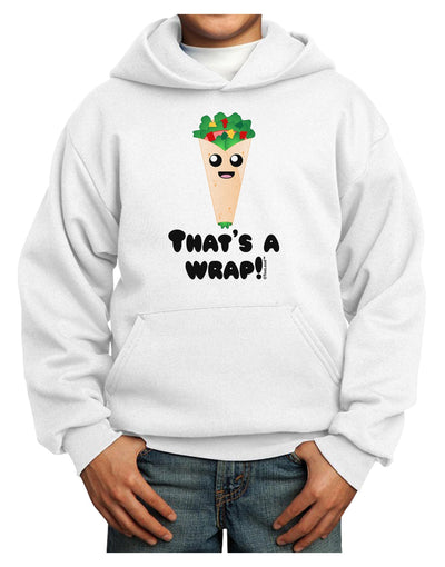 Thats A Wrap Cute Wrap Youth Hoodie Pullover Sweatshirt-Youth Hoodie-TooLoud-White-XS-Davson Sales