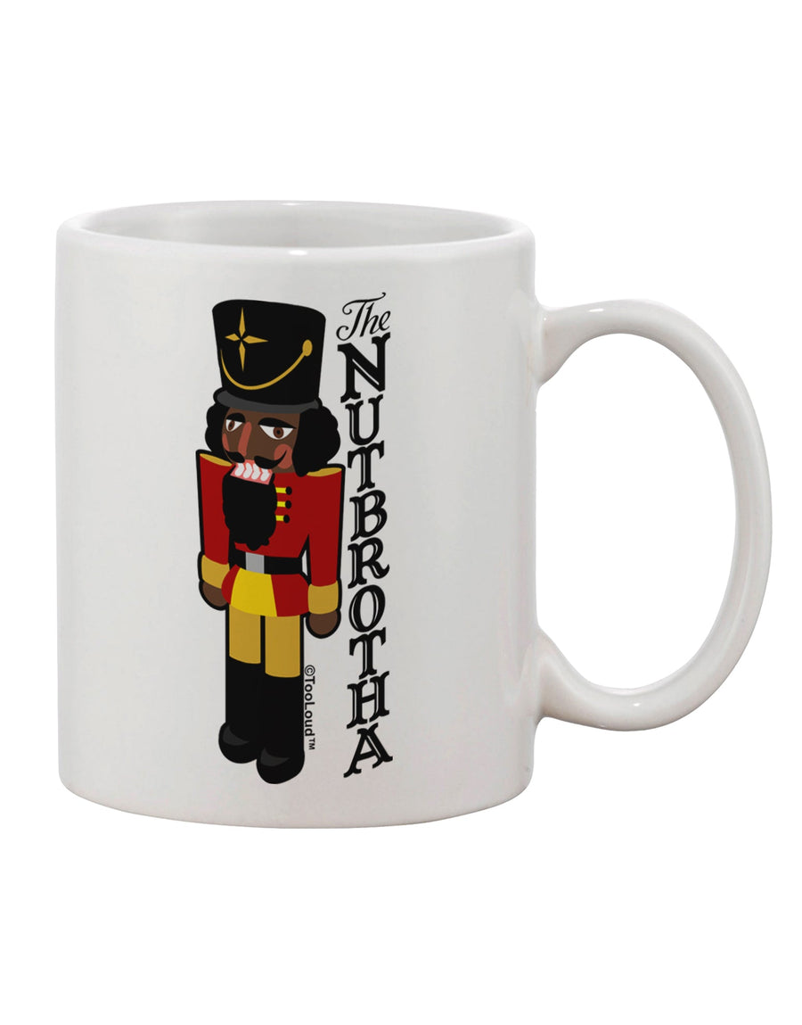 The Elegant Nutbrotha - Black Nutcracker Printed 11 oz Coffee Mug by TooLoud-11 OZ Coffee Mug-TooLoud-White-Davson Sales