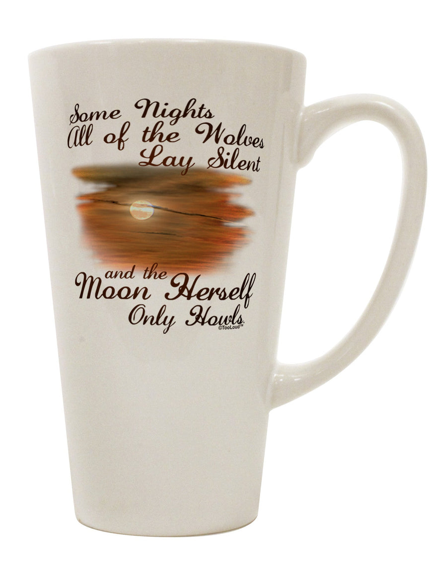 The Enchanting Lunar Symphony 16 Ounce Conical Latte Coffee Mug - TooLoud-Conical Latte Mug-TooLoud-White-Davson Sales