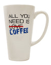 The Essential Conical Latte Coffee Mug for Coffee Lovers - TooLoud-Conical Latte Mug-TooLoud-White-Davson Sales