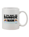 The Exquisite 11 oz Coffee Mug with Inspiring Rainbow Quote - TooLoud-11 OZ Coffee Mug-TooLoud-White-Davson Sales