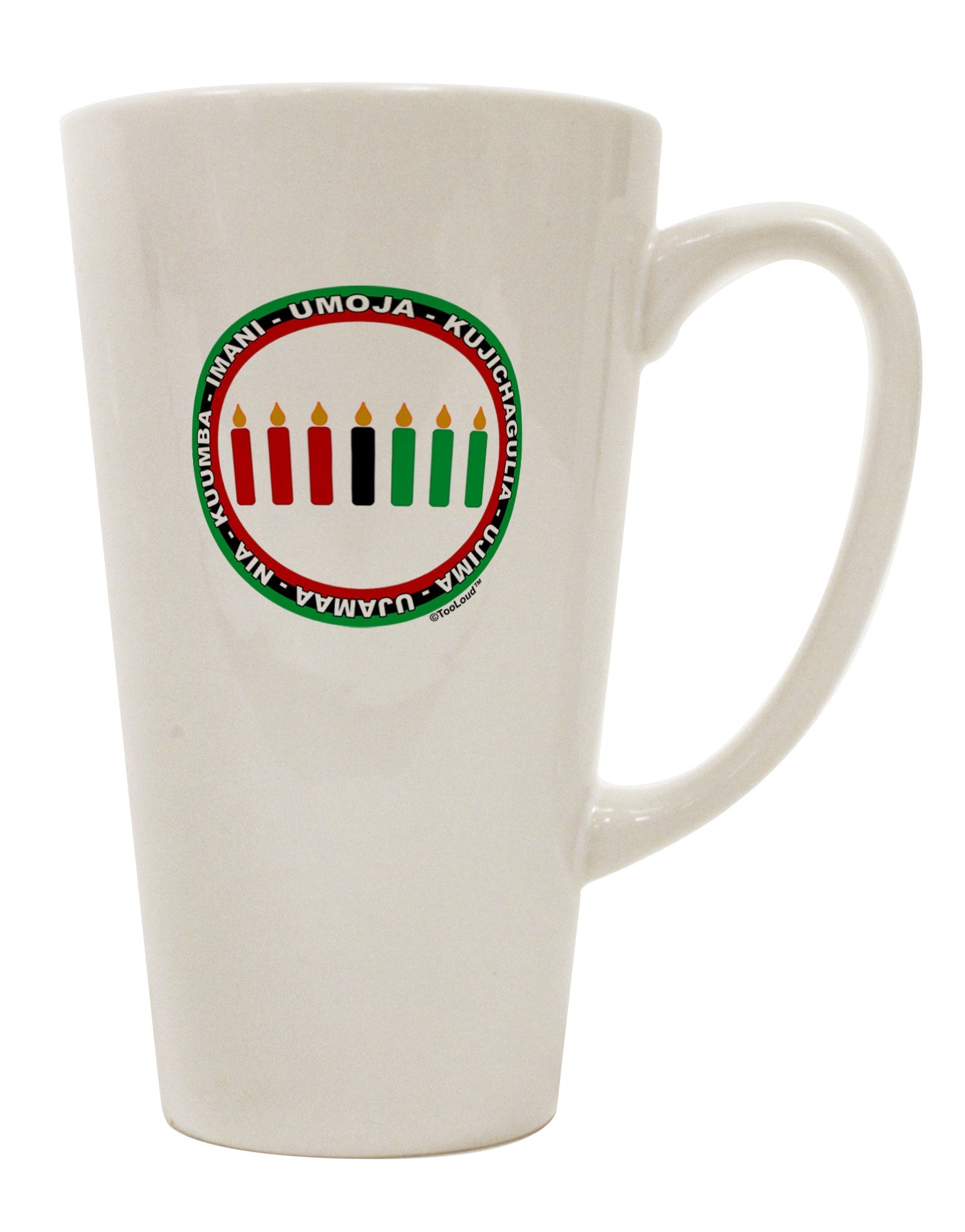 The Exquisite 7 Principles Circle 16 Ounce Conical Latte Coffee Mug - TooLoud-Conical Latte Mug-TooLoud-White-Davson Sales