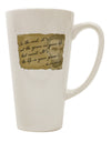 The Exquisite Elegance of the Lincoln 16 Ounce Conical Latte Coffee Mug - TooLoud-Conical Latte Mug-TooLoud-White-Davson Sales