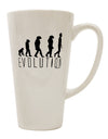 The Exquisite Journey of the 16 Ounce Conical Latte Coffee Mug - Expertly Crafted by TooLoud-Conical Latte Mug-TooLoud-White-Davson Sales