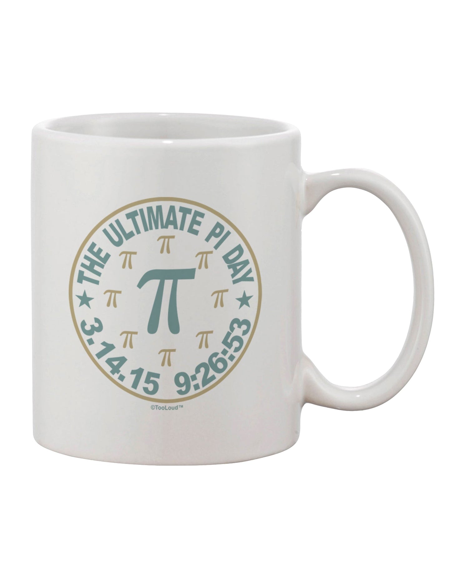 The Exquisite Pi Day Emblem Printed 11 oz Coffee Mug - TooLoud-11 OZ Coffee Mug-TooLoud-White-Davson Sales