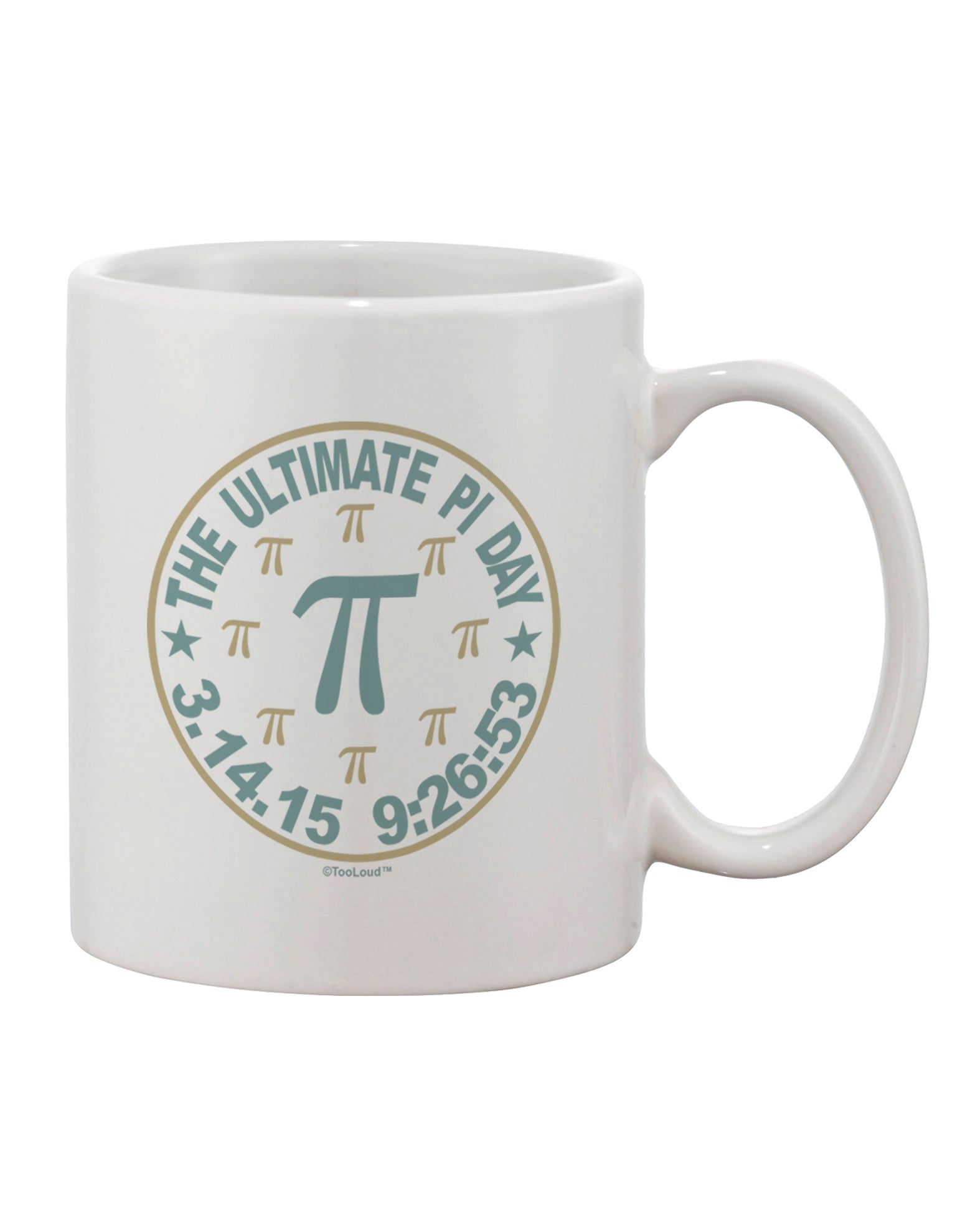 The Exquisite Pi Day Emblem Printed 11 oz Coffee Mug - TooLoud-11 OZ Coffee Mug-TooLoud-White-Davson Sales