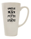 The Exquisite Uncle: A Legendary 16 Ounce Conical Latte Coffee Mug by TooLoud-Conical Latte Mug-TooLoud-White-Davson Sales