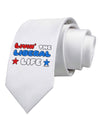 The Liberal Life Printed White Necktie