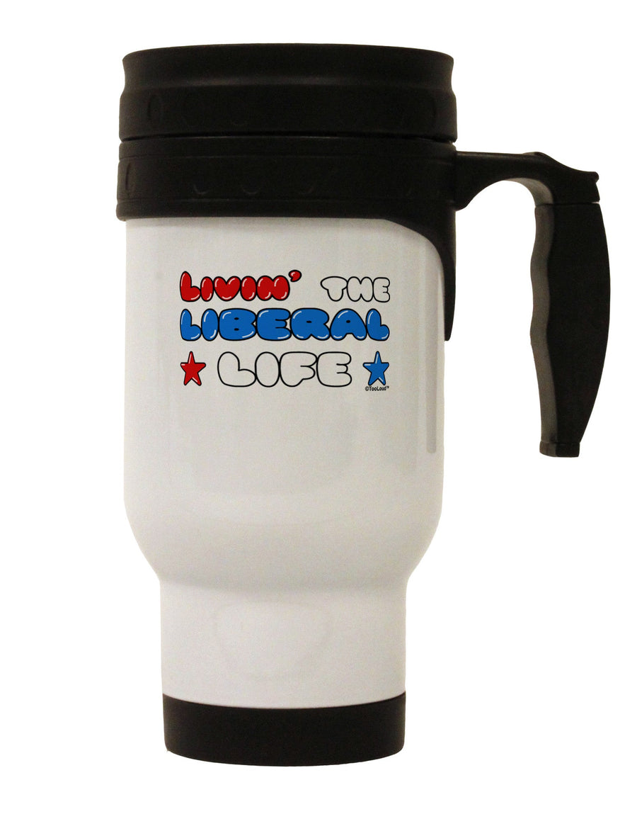 The Liberal Life Stainless Steel 14oz Travel Mug-Travel Mugs-TooLoud-White-Davson Sales