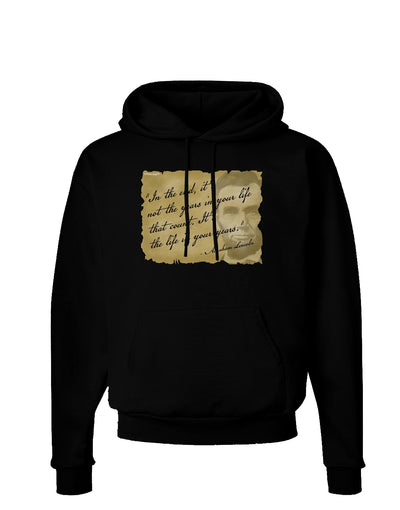 The Life In Your Years Lincoln Dark Hoodie Sweatshirt by TooLoud-Hoodie-TooLoud-Black-Small-Davson Sales