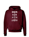 The Man The Myth The Legend Grandpa Dark Hoodie Sweatshirt by TooLoud-Hoodie-TooLoud-Maroon-Small-Davson Sales