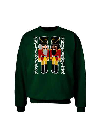 The Nutcracker and Nutbrotha Adult Dark Sweatshirt by-Sweatshirts-TooLoud-Deep-Forest-Green-Small-Davson Sales