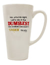 The Perfect Choice for Coffee Connoisseurs - 16 Ounce Conical Latte Coffee Mug by TooLoud-Conical Latte Mug-TooLoud-White-Davson Sales