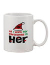 The Perfect Pair: His & Hers Matching Printed 11 oz Coffee Mugs - TooLoud-11 OZ Coffee Mug-TooLoud-White-Davson Sales