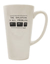 The Perfect Solution for Coffee Lovers - Ctrl Alt Del 16 Ounce Conical Latte Coffee Mug - TooLoud-Conical Latte Mug-TooLoud-White-Davson Sales