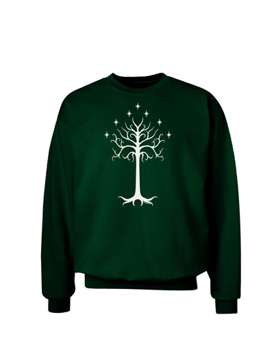The Royal White Tree Adult Dark Sweatshirt by TooLoud-Sweatshirts-TooLoud-Deep-Forest-Green-Small-Davson Sales