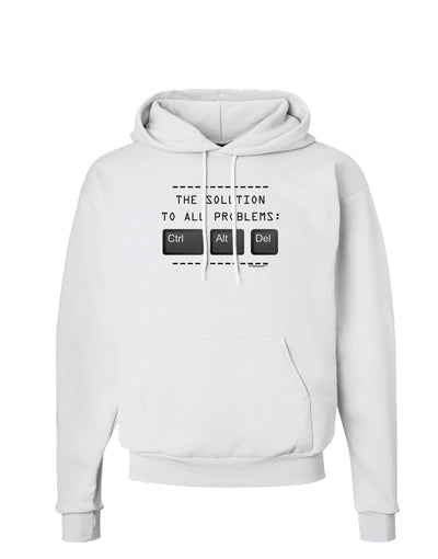 The Solution - Ctrl Alt Del Hoodie Sweatshirt-Hoodie-TooLoud-White-Small-Davson Sales